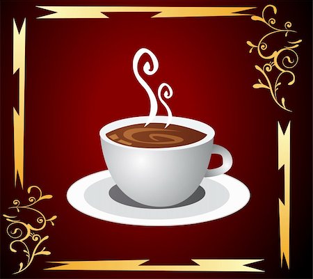 simsearch:400-04414723,k - Cup of coffee with abstract background Foto de stock - Super Valor sin royalties y Suscripción, Código: 400-05909109