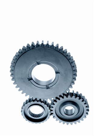 simsearch:700-03601449,k - Three cogs on plain background Stock Photo - Budget Royalty-Free & Subscription, Code: 400-05909464