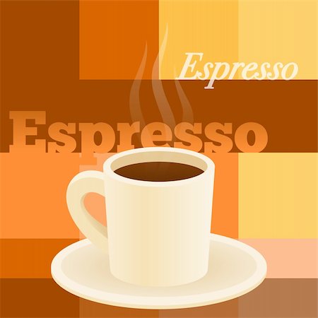 simsearch:400-04414723,k - Breakfast roasted coffee mug on a brown background Foto de stock - Super Valor sin royalties y Suscripción, Código: 400-05909881