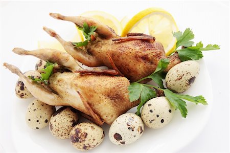 simsearch:400-07418409,k - baked quail with the lemon and the eggs Stock Photo - Budget Royalty-Free & Subscription, Code: 400-05901252