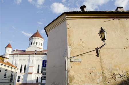 simsearch:400-05732427,k - Vilnius old town houses heritage protected by UNESCO. Stock Photo - Budget Royalty-Free & Subscription, Code: 400-05901880