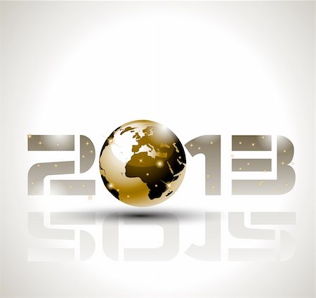 High tech and technology style 2013 happy new year celebration background for your posters, flyers and business presentations. Foto de stock - Super Valor sin royalties y Suscripción, Código: 400-05903129