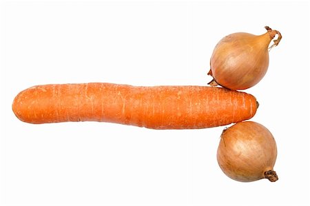 Carrot and onions looking like penis and testicles isolated on white Stock Photo - Budget Royalty-Free & Subscription, Code: 400-05903479