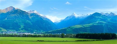 simsearch:400-05135647,k - Alps mountains tranquil country summer panorama (Austria).  Five shots composite picture. Stock Photo - Budget Royalty-Free & Subscription, Code: 400-05903986