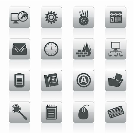 simsearch:400-04274313,k - Computer, mobile phone and Internet icons -  Vector Icon Set Stock Photo - Budget Royalty-Free & Subscription, Code: 400-05914397