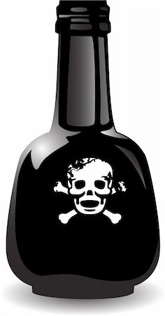 simsearch:400-05713485,k - the vector black bottle of the poison Stock Photo - Budget Royalty-Free & Subscription, Code: 400-05914890