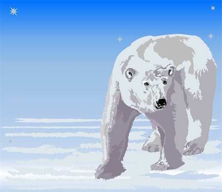 floe - Bear - an illustration on a theme of winter, ecology, the nature Stock Photo - Budget Royalty-Free & Subscription, Code: 400-05914960