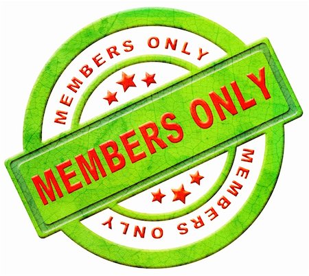 members only restricted area vip access membership icon or label in red text isolated on white closed community Stock Photo - Budget Royalty-Free & Subscription, Code: 400-05915938