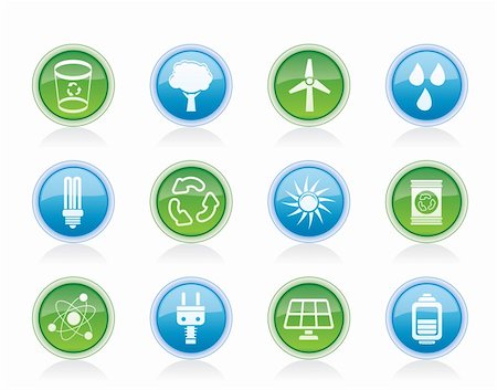 simsearch:400-04285412,k - Ecology, energy and nature icons - Vector Icon Set Stock Photo - Budget Royalty-Free & Subscription, Code: 400-05918072