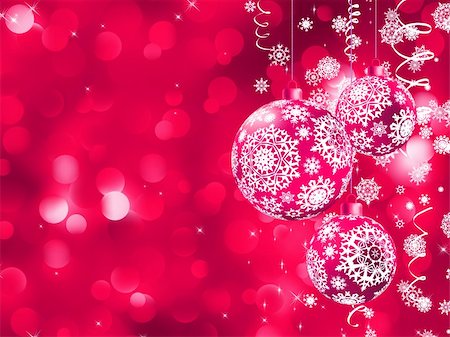simsearch:400-04769297,k - Elegant Christmas card with balls. EPS 8 vector file included Foto de stock - Super Valor sin royalties y Suscripción, Código: 400-05919382