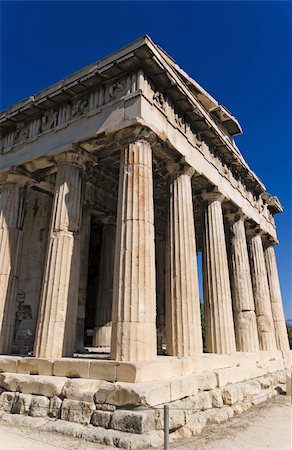 simsearch:400-04476617,k - The ancient temple of Hephaestus in Ancient Agora of Athens Stock Photo - Budget Royalty-Free & Subscription, Code: 400-05919720