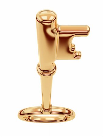 simsearch:600-03445182,k - Antique golden key isolated on white. Isolated on white background. 3d rendered. Stock Photo - Budget Royalty-Free & Subscription, Code: 400-05919947