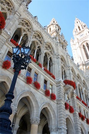 Vienna city hall, Austria Stock Photo - Budget Royalty-Free & Subscription, Code: 400-05910537