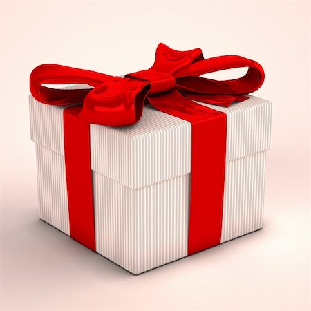 Gift box with a silk ribbon, on light background Photographie de stock - Aubaine LD & Abonnement, Code: 400-05910967