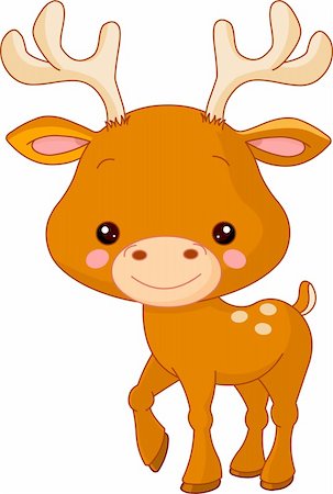 simsearch:400-05888197,k - Fun zoo. Illustration of cute Deer Stock Photo - Budget Royalty-Free & Subscription, Code: 400-05911212
