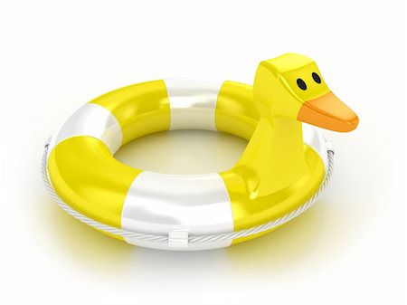 Illustration of a lifebuoy in the form of a duck Stock Photo - Budget Royalty-Free & Subscription, Code: 400-05911278