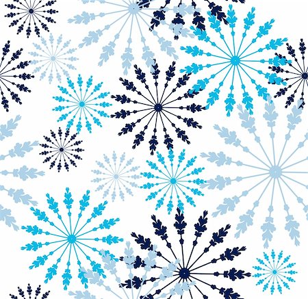 Snowflakes seamless texture. Vector art illustration background Stock Photo - Budget Royalty-Free & Subscription, Code: 400-05911417