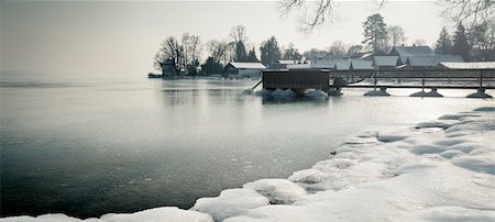 A winter scenery at Starnberg lake in Germany Stock Photo - Budget Royalty-Free & Subscription, Code: 400-05912229