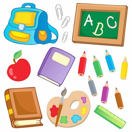 simsearch:400-04240970,k - School drawings collection 2 - vector illustration. Stock Photo - Budget Royalty-Free & Subscription, Code: 400-05913710