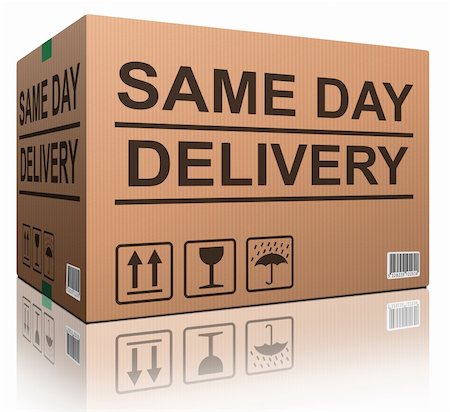 simsearch:400-05735817,k - package delivery same day shipment urgent and quick cardboard box internet web shop order delivery Stock Photo - Budget Royalty-Free & Subscription, Code: 400-05927613