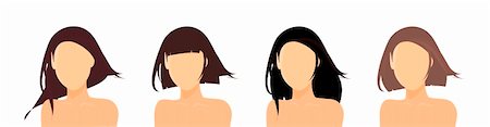 simsearch:400-05927920,k - Hair styling icons set. Vector illustration (eps 8). Foto de stock - Super Valor sin royalties y Suscripción, Código: 400-05927920