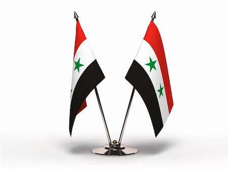 Miniature Flag of Syria (Isolated with clipping path) Stock Photo - Budget Royalty-Free & Subscription, Code: 400-05920415