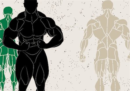 simsearch:400-05361704,k - vector illustration of a strong man silhouette Stock Photo - Budget Royalty-Free & Subscription, Code: 400-05920830