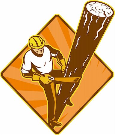 simsearch:400-08629141,k - illustration of a power lineman electrician repairman worker at work climbing electric utility pole set inside diamond on isolated background viewed from a high angle Stock Photo - Budget Royalty-Free & Subscription, Code: 400-05937118