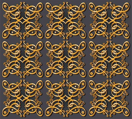 Seamless vintage oriental background decorative design for wallpaper, paper, textile Stock Photo - Budget Royalty-Free & Subscription, Code: 400-05939401