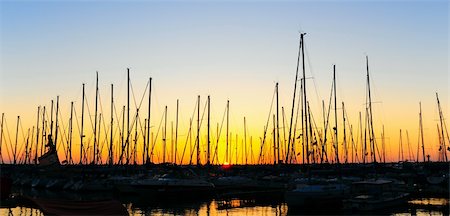 simsearch:400-04793526,k - Marina With Docked Yachts At The End Of The Day. Stock Photo - Budget Royalty-Free & Subscription, Code: 400-06065368