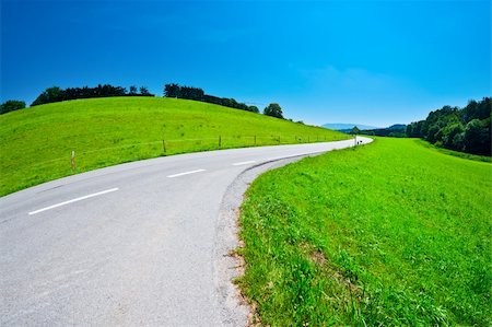simsearch:400-05711931,k - Asphalt Road  in Southern Bavaria, Germany Stock Photo - Budget Royalty-Free & Subscription, Code: 400-06065415