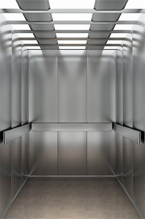 simsearch:400-04317268,k - Interior view of a modern elevator facing the back wall Stock Photo - Budget Royalty-Free & Subscription, Code: 400-06065551