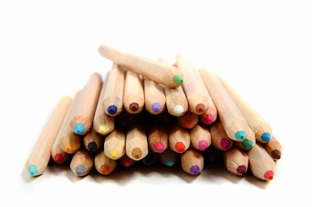 simsearch:400-04046903,k - color crayons isolated on the white background Stock Photo - Budget Royalty-Free & Subscription, Code: 400-06066179