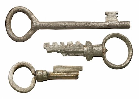 simsearch:600-03445182,k - isolated set of ancient metall keys Stock Photo - Budget Royalty-Free & Subscription, Code: 400-06066529
