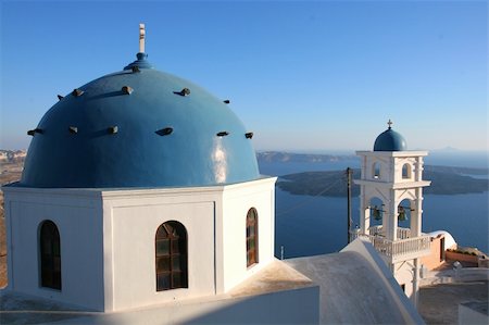 imerovigli is right next to oia more expensive with less tourists Photographie de stock - Aubaine LD & Abonnement, Code: 400-06068176