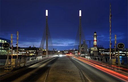 sweden window lamp - Bridge late at night Stock Photo - Budget Royalty-Free & Subscription, Code: 400-06068230