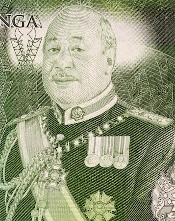 George Tupou V (born 1948) on 1 Paanga 2009 Banknote from Tonga. Current reigning King of Tonga. Stock Photo - Budget Royalty-Free & Subscription, Code: 400-06068338