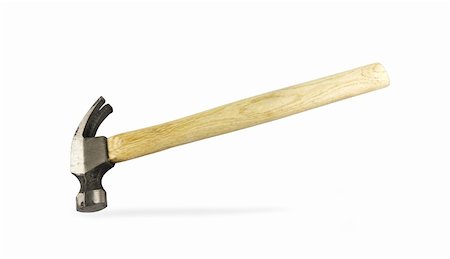 simsearch:400-05708287,k - Hammer isolated over white background. Stock Photo - Budget Royalty-Free & Subscription, Code: 400-06060542