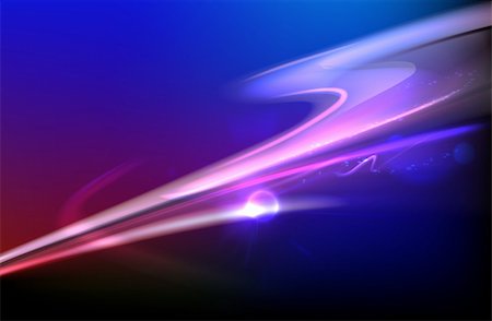 simsearch:400-04213608,k - Vector illustration of blue abstract background with blurred magic neon light curved lines Stock Photo - Budget Royalty-Free & Subscription, Code: 400-06061341