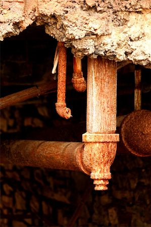 Some Old rusty pipes imge Stock Photo - Budget Royalty-Free & Subscription, Code: 400-06062651