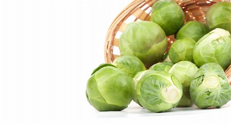 simsearch:400-05370250,k - brussels sprouts on white background Stock Photo - Budget Royalty-Free & Subscription, Code: 400-06063268