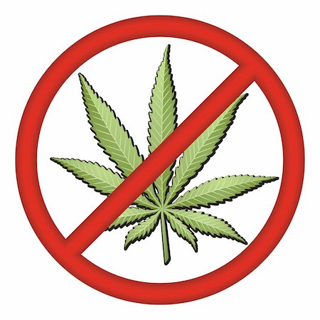 smoking pot - No Drugs Sign vector Stock Photo - Budget Royalty-Free & Subscription, Code: 400-06074028