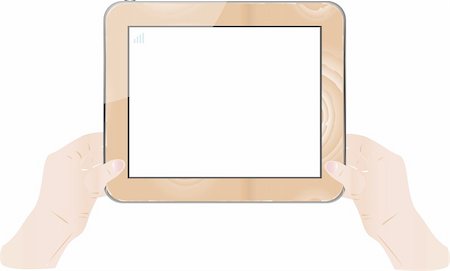 pupil in a empty classroom - Hand holding blank old black wood board. vector Stock Photo - Budget Royalty-Free & Subscription, Code: 400-06076154