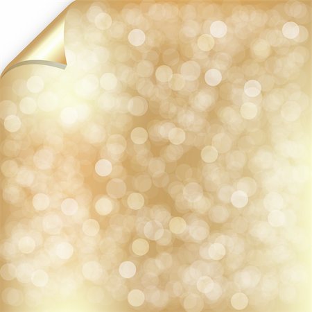 Gold Background With Bokeh, Vector Illustration Stock Photo - Budget Royalty-Free & Subscription, Code: 400-06077777