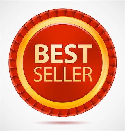 sale control - Best seller, red label, vector illustration eps10 Stock Photo - Budget Royalty-Free & Subscription, Code: 400-06078578