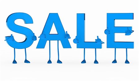 simsearch:400-05899816,k - blue sale figure thumbs up white background Stock Photo - Budget Royalty-Free & Subscription, Code: 400-06078960