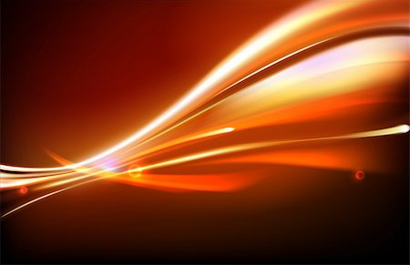 simsearch:400-04213608,k - Vector illustration of neon abstract background made of blurred magic orange light curved lines Stock Photo - Budget Royalty-Free & Subscription, Code: 400-06079010