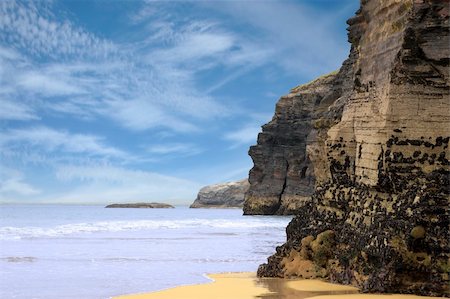 simsearch:400-06641969,k - ancient cliffs on the coastal beach in ballybunion county kerry ireland Foto de stock - Super Valor sin royalties y Suscripción, Código: 400-06073422