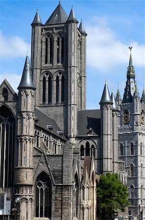 simsearch:400-07771401,k - The Saint Nicholas church in Ghent in Belgium Photographie de stock - Aubaine LD & Abonnement, Code: 400-06084407