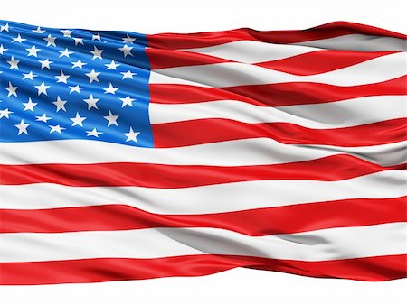 simsearch:400-06086537,k - Realistic 3d seamless looping USA(United States) flag waving in the wind. Stock Photo - Budget Royalty-Free & Subscription, Code: 400-06085125